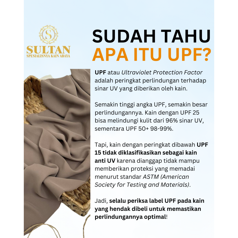 Kain anti UV hitam pekat bahan Abaya merek Rotana Formal Jet Black ...